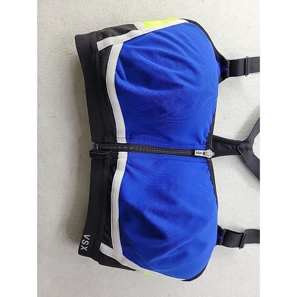 Victoria Secret VSX Zip Front Women's 32DD Sports Bra Racerback High Impact - Picture 2 of 10